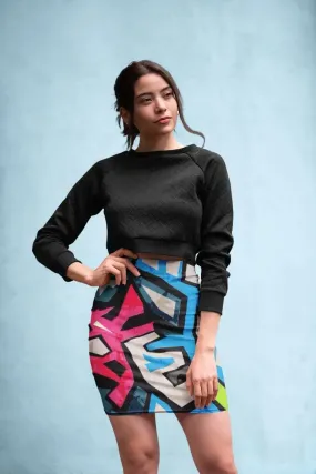 Abstract Pattren (33) Pencil Skirt