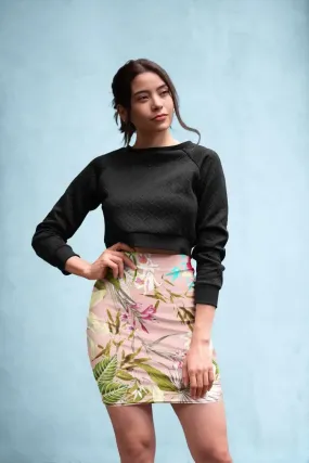 Flower Painting 3 Pencil Skirt