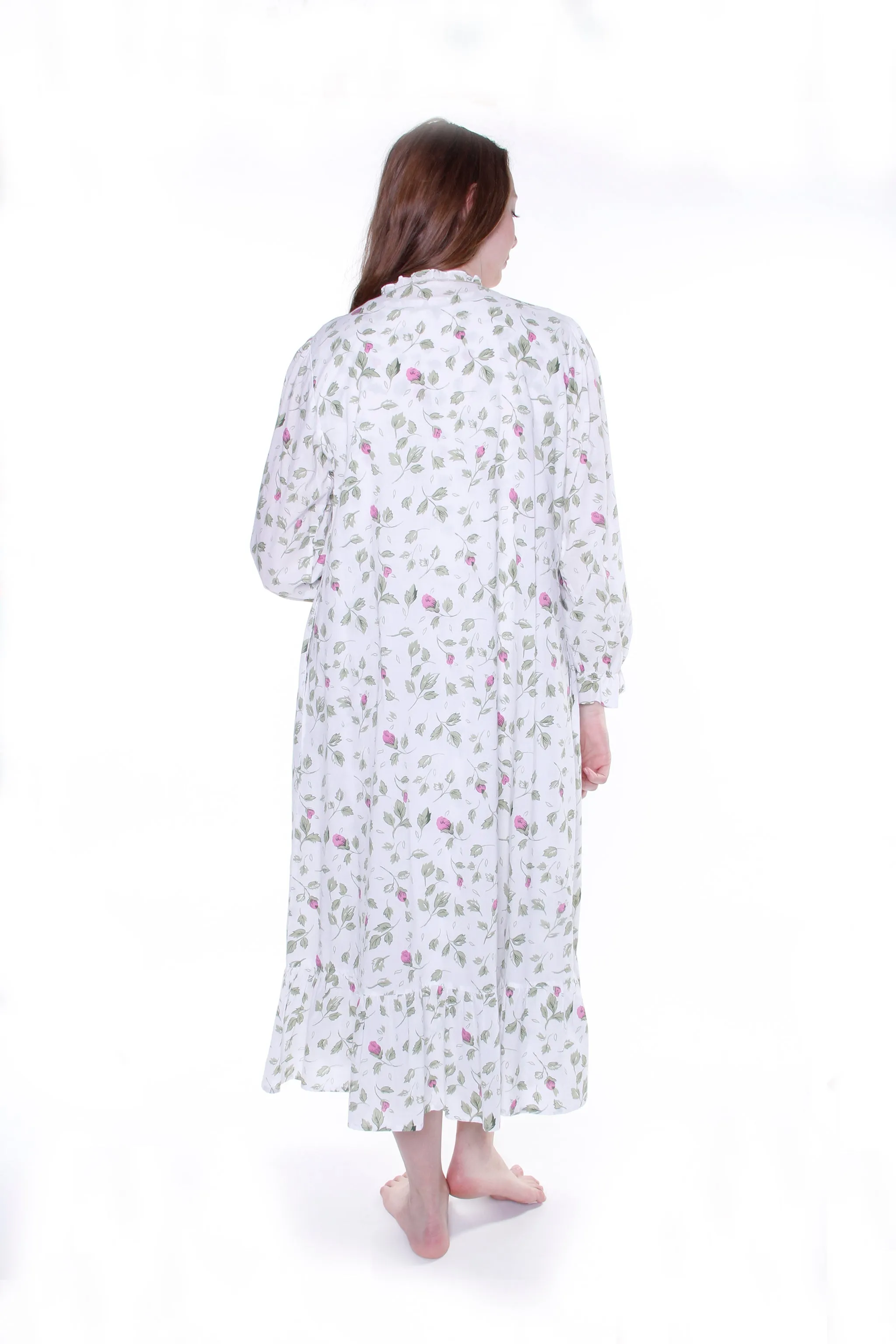 La Cera Rose Vine 100% Cotton Robe