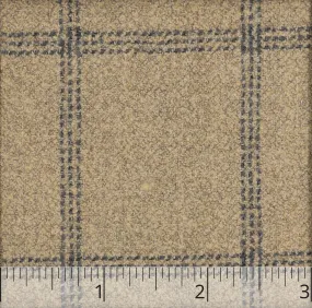 Natural & Indigo Wool Check - $18.00 yd. Natural & Indigo Wool Check - $18.00 yd.