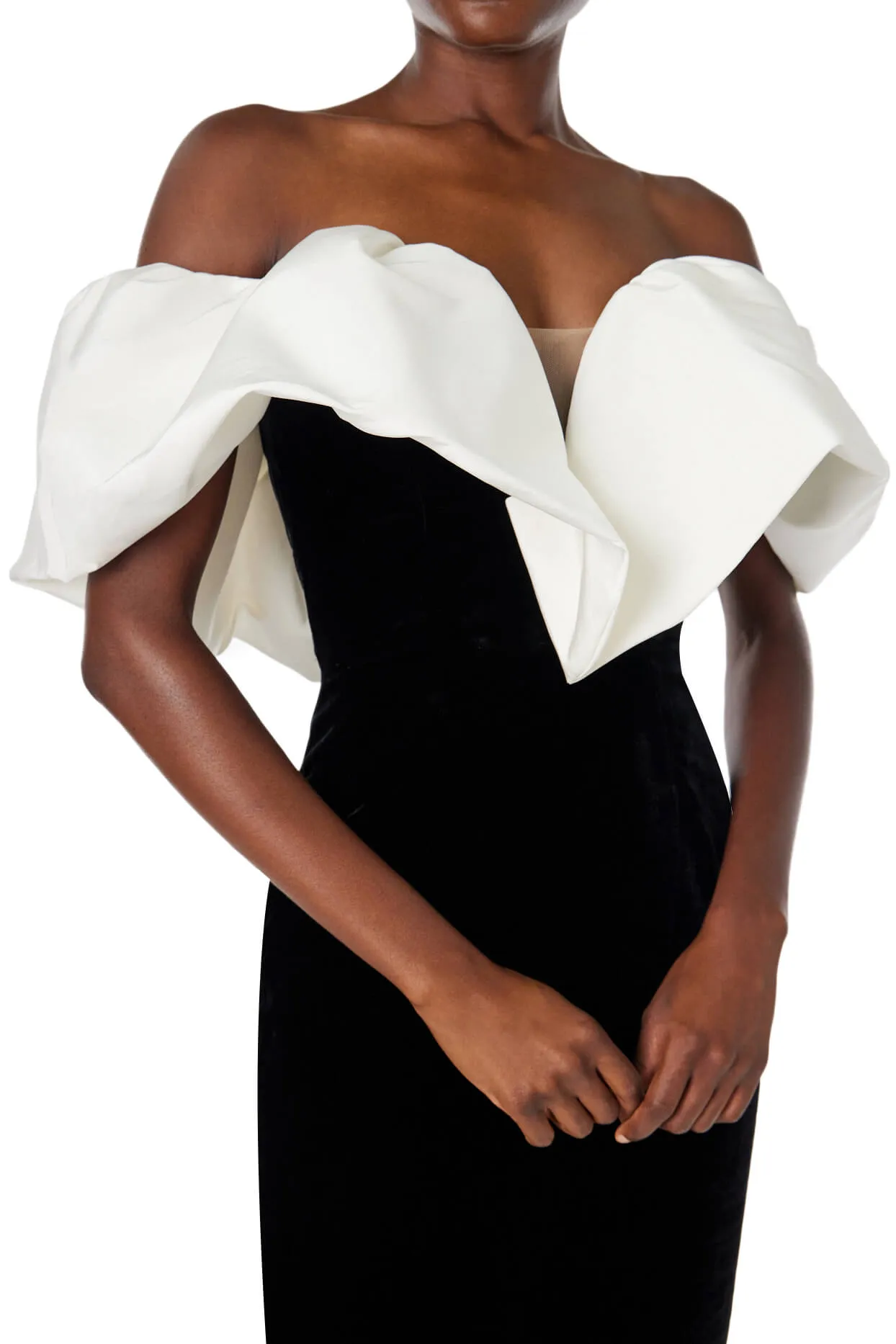 Off-the-Shoulder Column Gown