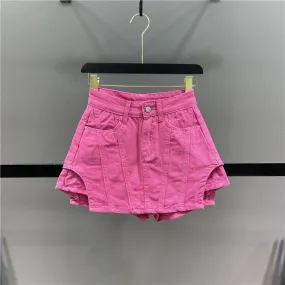 Pink Denim Skirts Short Girls Pink Denim Skirts Short Girls