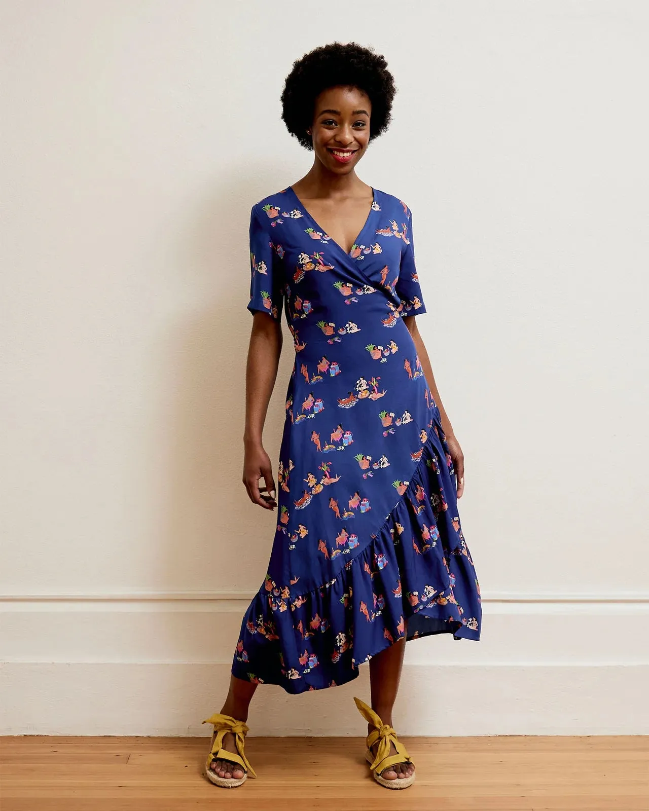 Wrap Dress | Navy Ladies x Amy-Lee